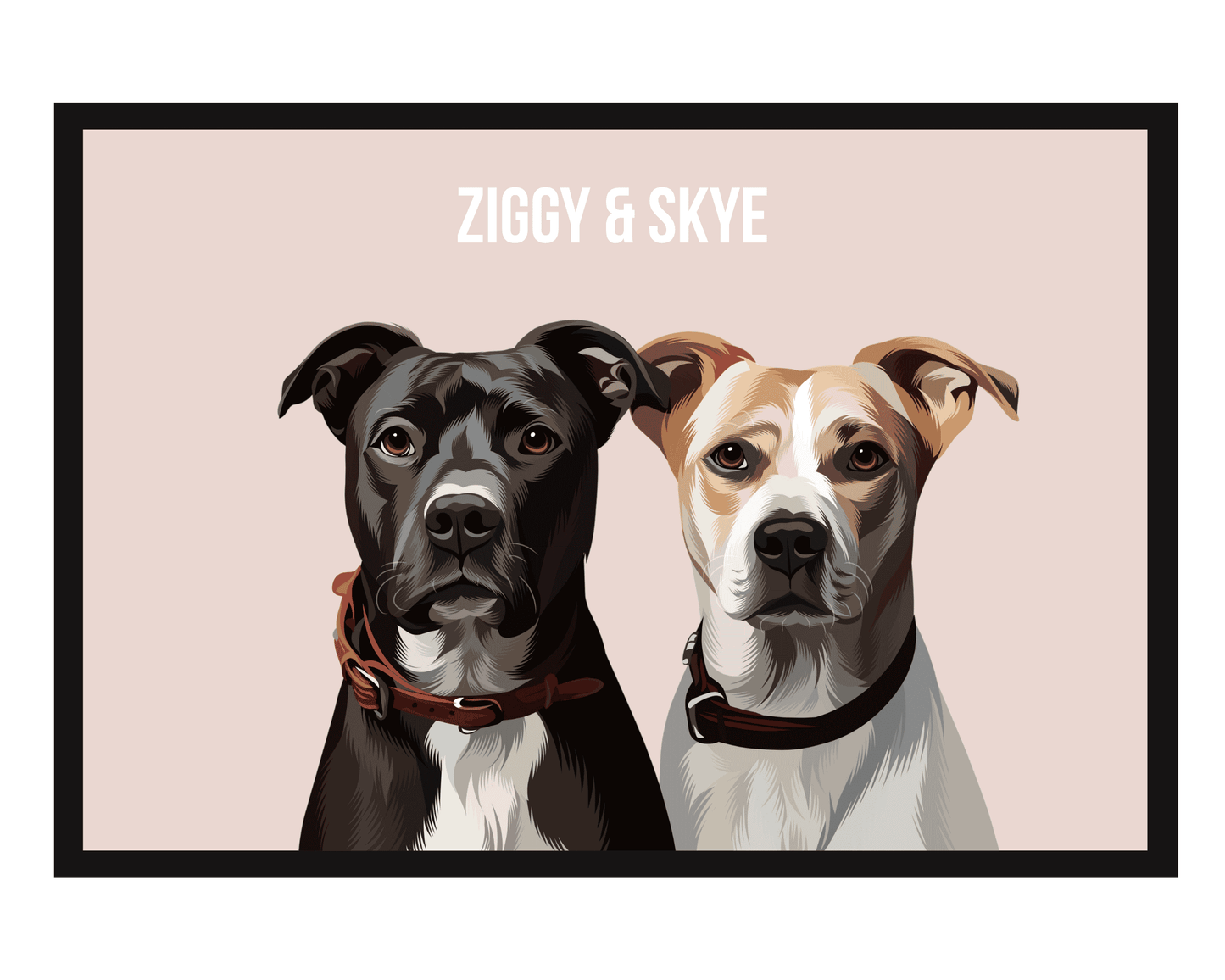 Custom Pet Portrait - Two Pets