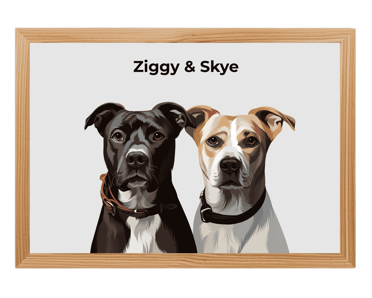 Custom Pet Portrait - Two Pets